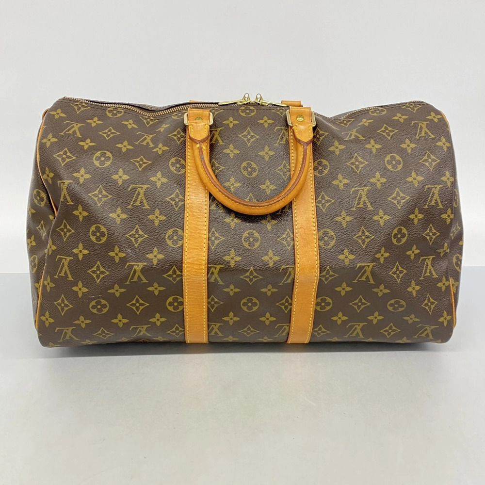 LOUIS VUITTON Brown Monogram Keepall 45 Boston Bag - Picture 11 of 11